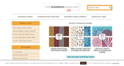 Desktop Screenshot of freescrapbookdownloads.com